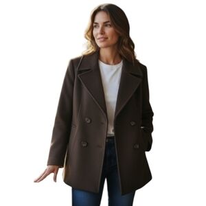 Mapata Wool Cashmere Jacket Coat Brown Size EU 40